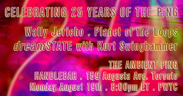 Poster for THE AMBiENT PiNG's 25th Anniversary